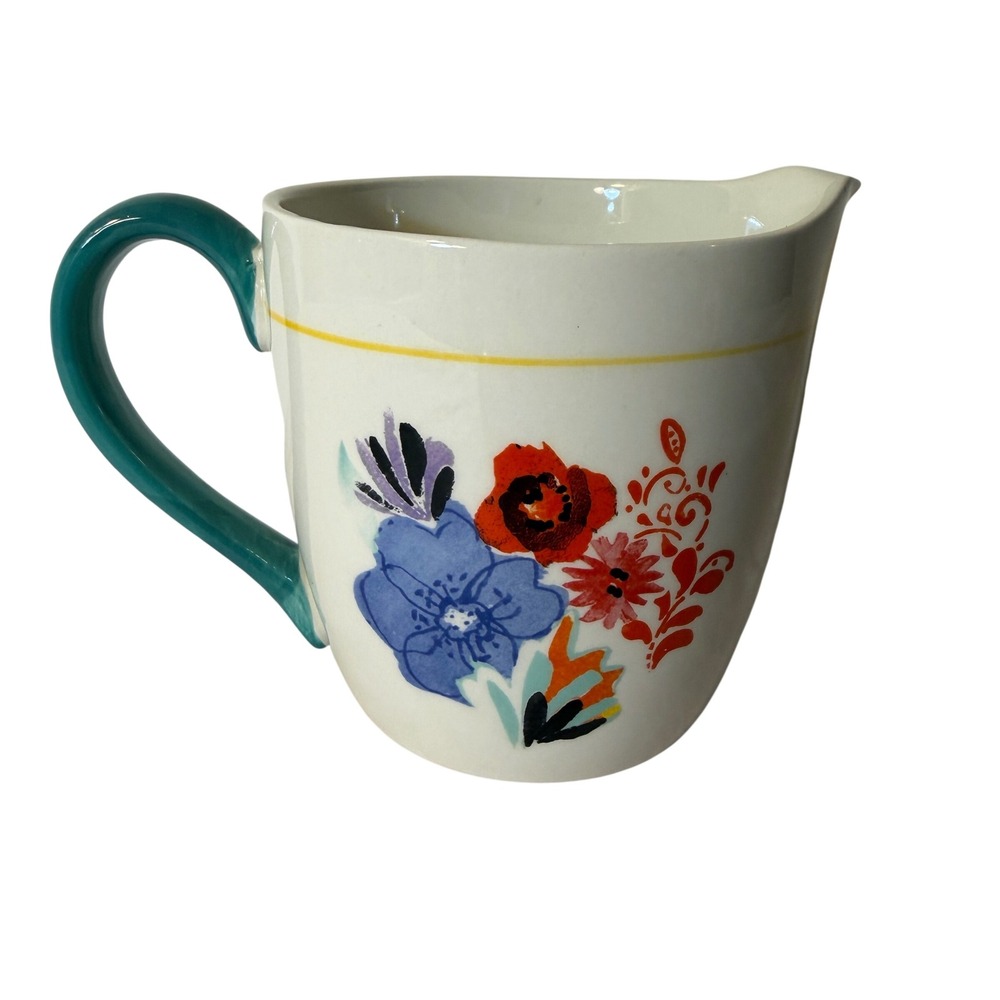 Pioneer Woman Flea Market Floral 4 Cup Stoneware Measuring Cup Pitcher 103944.01